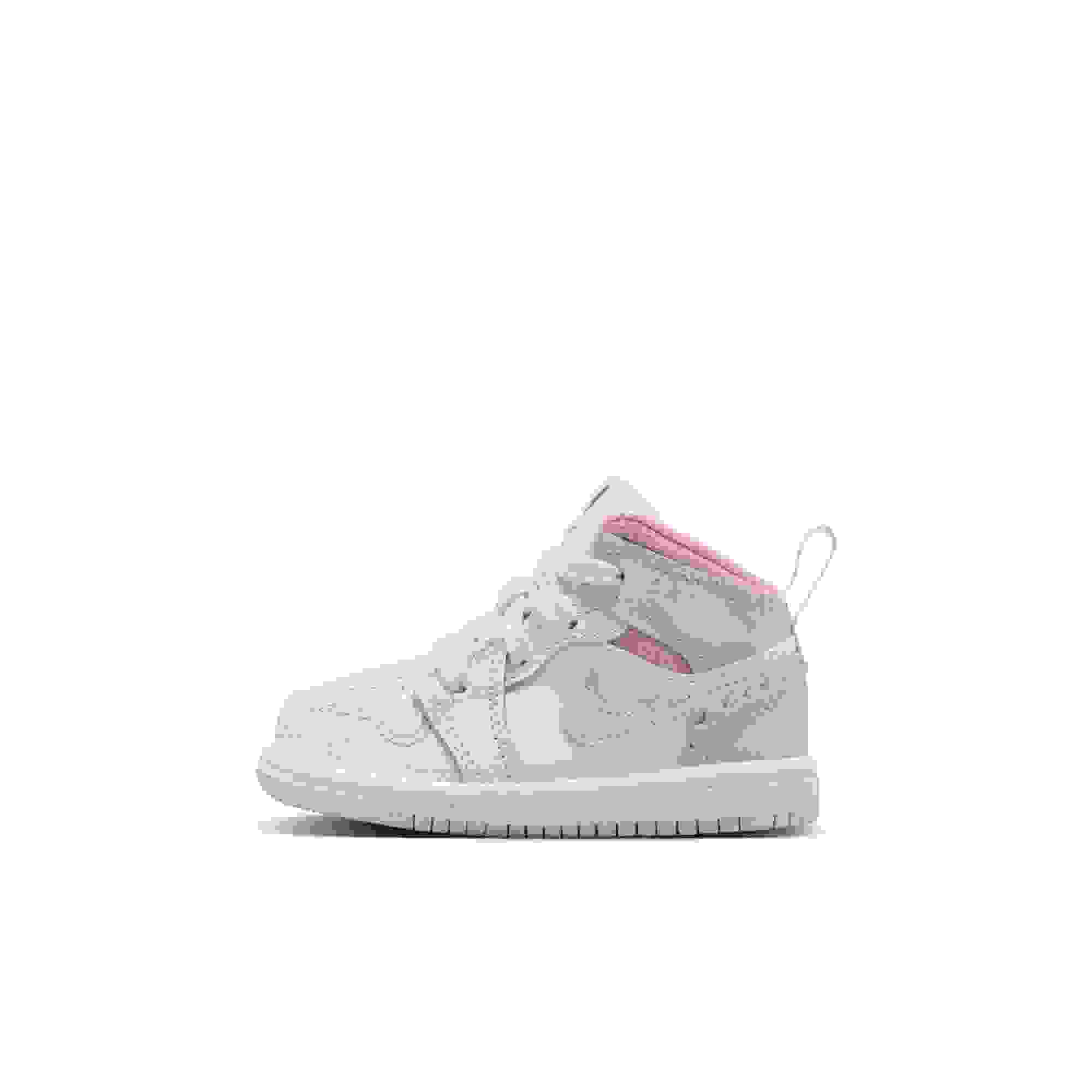 Jordan 1 Mid SE Toddler Girls' "Half Blue/Pale Ivory/White" Shoe
